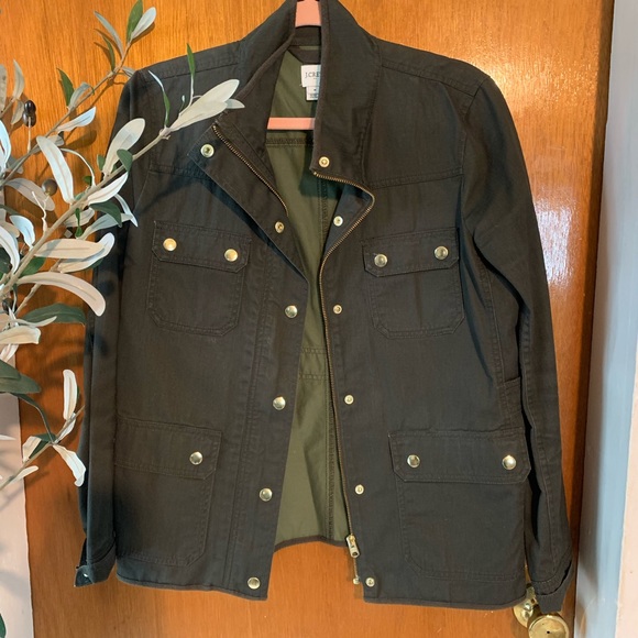 J. Crew Jackets & Blazers - Army Green J. Crew jacket - size M